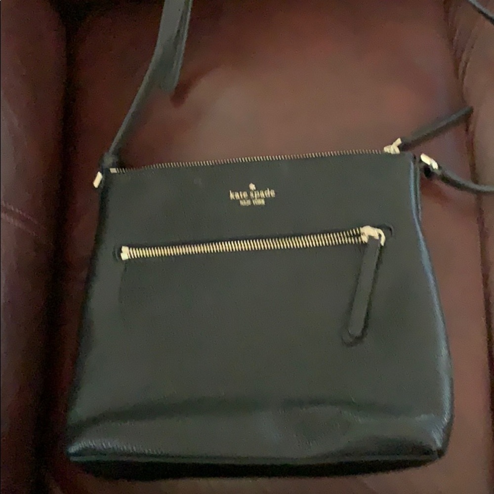 Kate spade black leather cross body